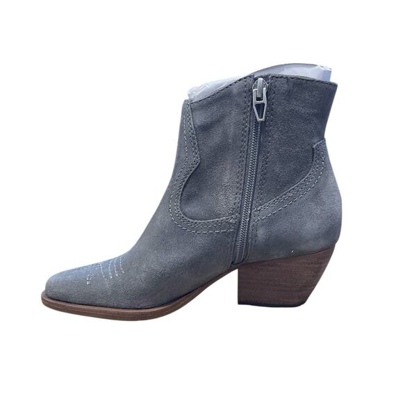 Dolce Vita Womens Silma Grey Gray Suede Mid-Calf Western Bootie Size 5.5 NEW130 - Picture 2 of 9